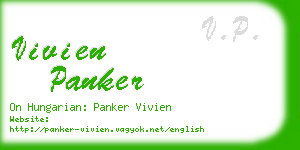 vivien panker business card